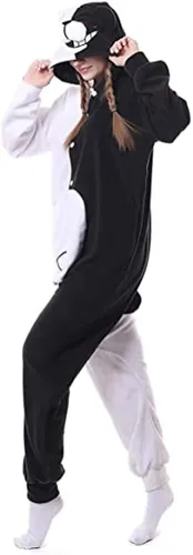 Vista 3 de ROYAL WIND Pijama unisex para adultos, disfraz de Halloween para mujeres, hombres y adolescentes, color azul