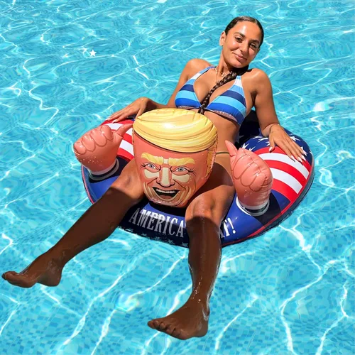 Vista 4 de Flotador de piscina inflable con forma de anillo XL