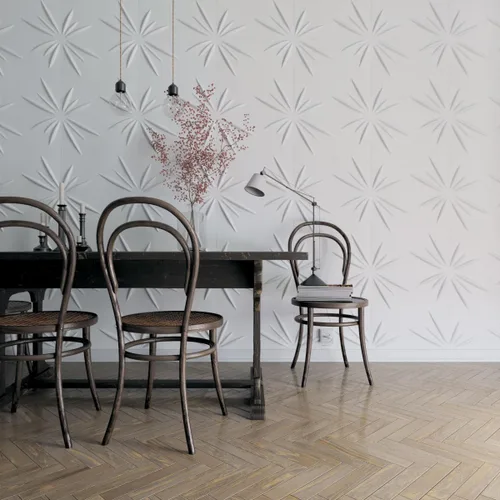 Vista 11 de Ekena Millwork WP20X20INWH 19 5/8 pulgadas de ancho x 19 5/8 pulgadas de alto Inula EnduraWall Decorativo 3D Panel de Pared Cubre 2.67 pies cuadrados
