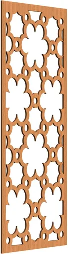 Vista 183 de 9 3/8"W x 24 3/8"H x 1/4"T Southgate Decorativos Paneles De Pared De Madera Calado, Abedul