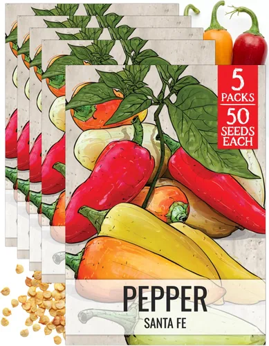 Vista 43 de Seed Needs - Semillas de pimiento arcoíris para plantar verduras, 1 paquete
