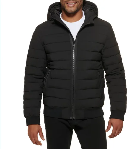 Vista 17 de DKNY Chaqueta bomber acolchada con capucha y rendimiento para hombre