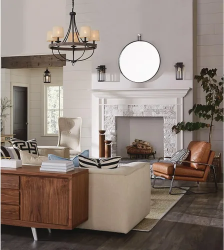 Vista 8 de Progress Lighting Boxwood Collection - Farol de pared pequeña de cristal transparente con semillas Craftsman, para exteriores, bronce antiguo, 11.75
