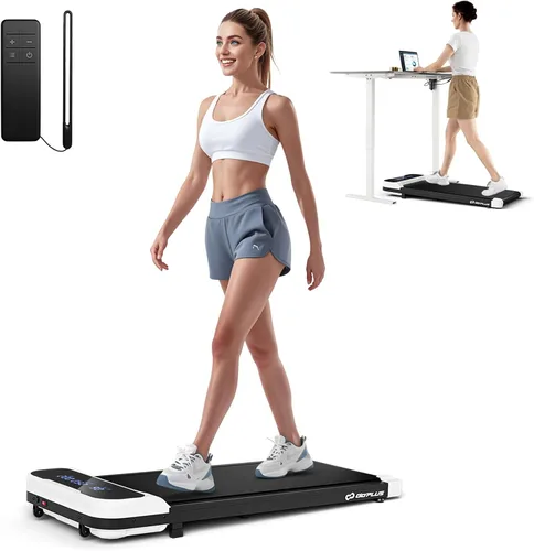 Vista 9 de Goplus Walking Pad, 2.5 HP Under Desk Treadmill with Remote Control & LED Display, 3 Countdown Modes, 0.6-4 MPH Portable Treadmills for Home Small