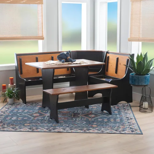 Vista 5 de Linon Home Decor Sadie Antique, Black Nook