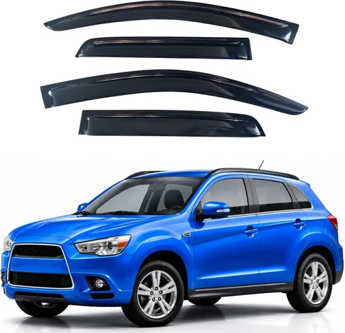 Vista 52 de IG - Visera para ventana para Ford Bronco y F150-F350 1980-1996, deflector lateral tipo cinta adhesiva, resistente, contra lluvia y viento