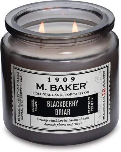 Vista 19 de Colonial Candle Vela perfumada de bambú de geranio, vela de cera de mezcla de soja natural de 2 mechas con aceites esenciales, vela en tarro