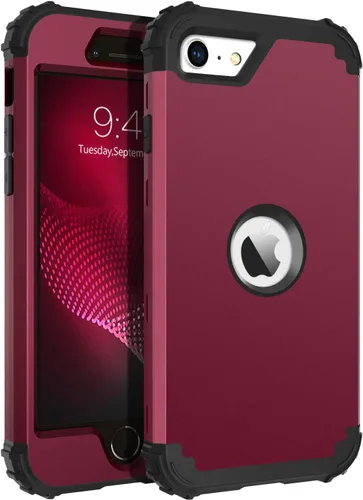 Vista 21 de BENTOBEN Funda para iPhone SE 2022 y iPhone SE 2020, resistente 3 en 1, cuerpo completo, resistente, a prueba de golpes, híbrida de policarbonato