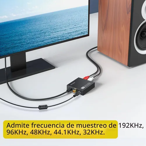 Vista 5 de Conversor de audio digital a analógico Negro
