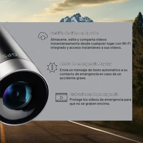 Vista 4 de Escort M2 Smart Dash Cam (1080P) + soporte Escort EZ Mag para detectores de radar