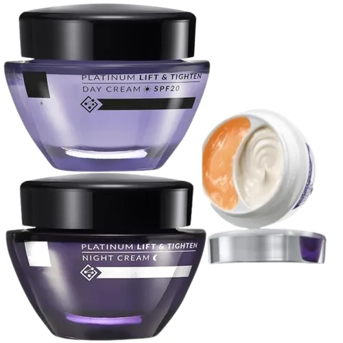 Vista 2 de Platinum Day Cream and Night Cream - Juego de 3 ojos antienvejecimiento antiarrugas
