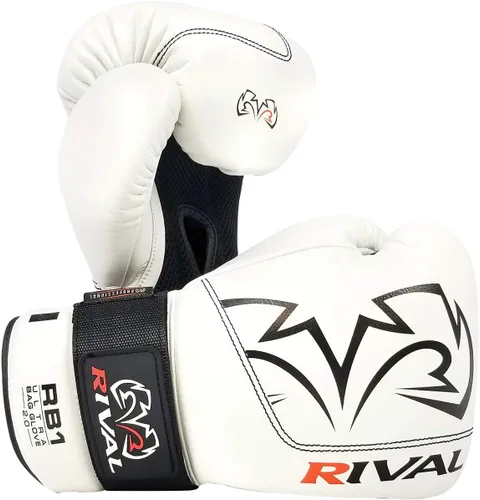 Vista 4 de RIVAL Boxing RB1 2.0 Ultra Bag Gloves - Guantes con cierre de gancho y bucle, microfibra súper resistente, espuma de alta densidad, palma de malla