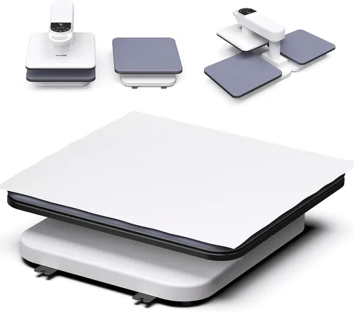 Vista 13 de Whubefy Prensa de Calor Automática Dual de 360° de 15x15 pulgadas con Doble Mesa de Trabajo - Máquina de Prensa Automática para Camisas de Dos