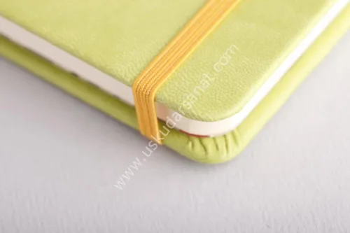 Vista 5 de Rhodia Rhodiarama Cuaderno Web A5, 5.5 in x 8.25 in, Rayado - Anís (118746)