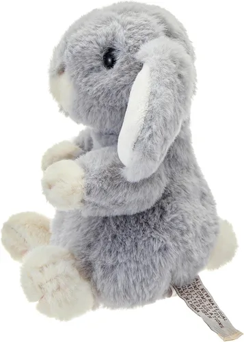 Vista 3 de DILLY DUDU Peluche de conejo/conejo gris, juguete de peluche, regalos para niños (6 pulgadas)