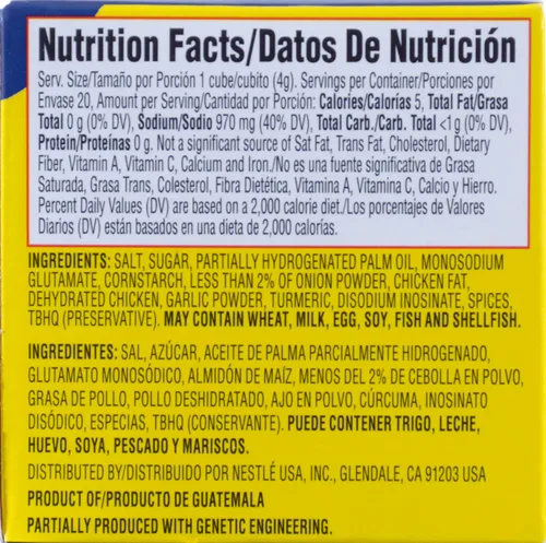 Vista 2 de Maggi Caldo con sabor a pollo, 20 cubos, 2.80 onzas (paquete de 24)
