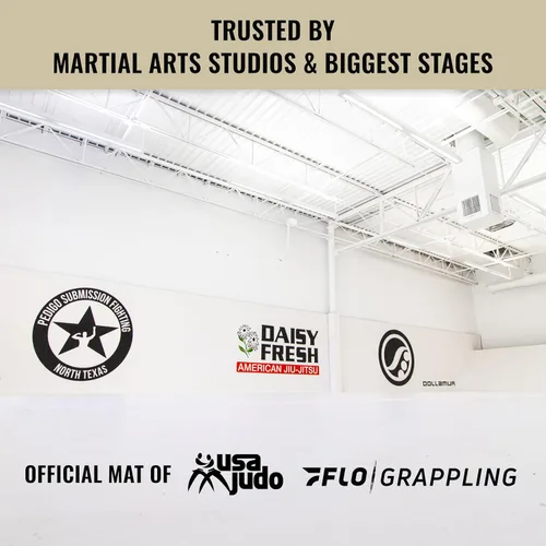 Vista 6 de Dollamur 10'x10'x1.25" Jiu-Jitsu Mat, Tatami, FLEXI-Connect Rojo