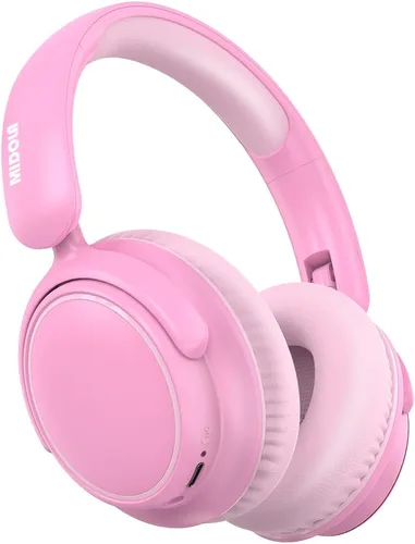 Vista 11 de MIDOLA Auriculares para Niños con Cancelación Activa de Ruido Bluetooth 5.4 Inalámbricos con Volumen Limitado 85/94dB, Carga Rápida Tipo C, Sobre