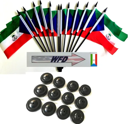 Vista 92 de Paquete de 12 banderas de escritorio de oficina en miniatura de poliéster Afganistán de 4 x 6 pulgadas y pequeñas banderas de mesa, 1 docena de mini