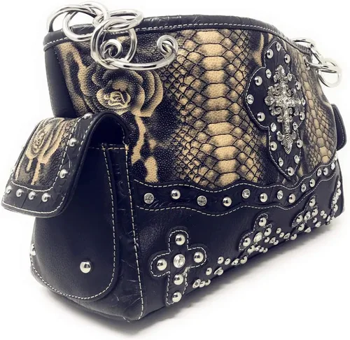 Vista 3 de Texas West Bolso cruzado para mujer con cartera a juego, varios