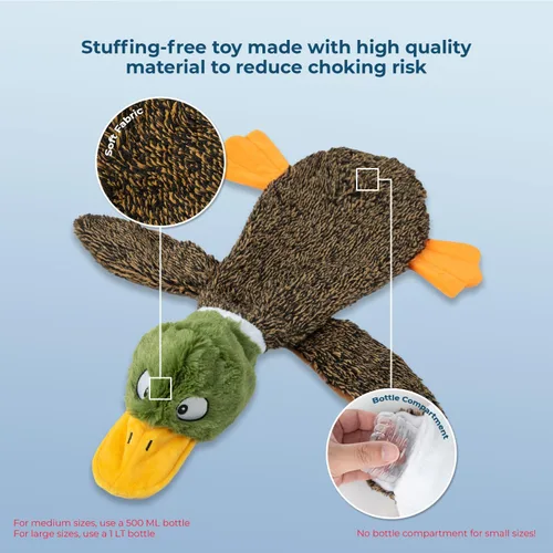 Vista 4 de Best Pet Supplies Juguetes chirriantes para perros con tela suave y duradera para mascotas pequeñas, medianas y grandes, juguete interactivo