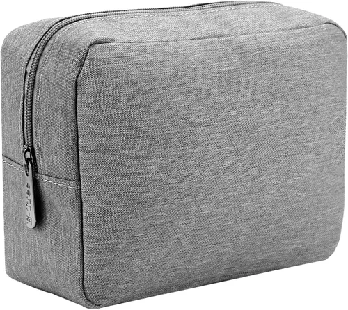 Vista 16 de Bolsa de maquillaje E-Tree, estuche mediano de viaje con cremallera para bolso, estuche de cosméticos con cepillo para el cuidado de la piel