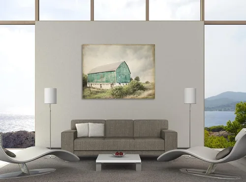 Vista 2 de Jaxson Rea "Late Summer Barn I Crop Vintage Gallery Wrapped Canvas by Elizabeth Urquhart, 16" x 12