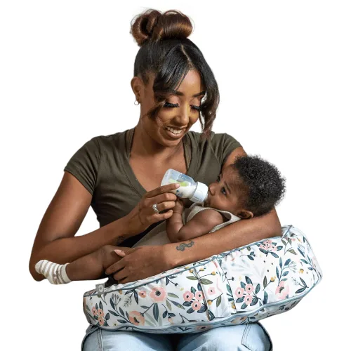 Vista 10 de Boppy Uplift Funda de Almohada de Lactancia - Funda de Almohada de Lactancia y Biberón de Microfibra Suave y Lavable con Cinturón