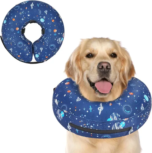 Vista 21 de Supet - Collar isabelino inflable para recuperación, posoperatorio