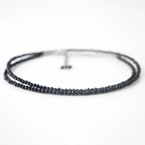 Vista 7 de Collar de cuentas de piedras preciosas de plata 1
