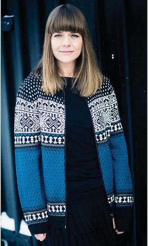 Vista 4 de ICEWEAR Martha - Suéter nórdico de mezcla de lana para mujer