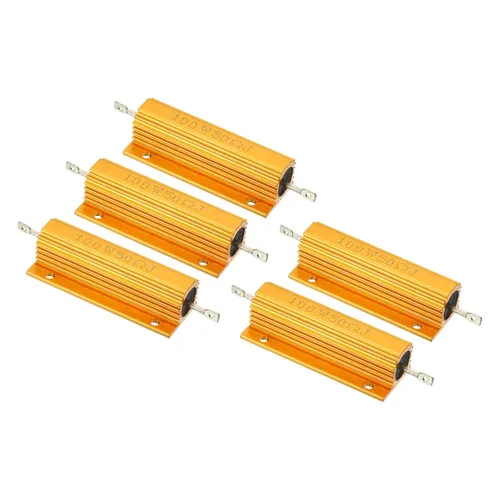 Vista 29 de PATIKIL Resistencia de carcasa de aluminio de 100 W 0.01 ohmios, paquete de 5 resistencias de carcasa de aluminio con carcasa de alambre enrollado