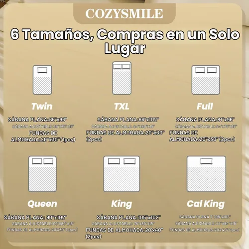 Vista 9 de CozySmile Juego de Sábanas Suaves como Seda Twin XL - Sábanas de Microfibra Transpirable Refrescante de Lujo de 3 Piezas, Bolsillo Profundo de 16