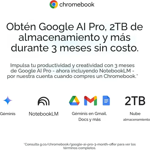 Vista 9 de Lenovo IdeaPad Slim 3 Chromebook - 2024 - Laptop ligero - Altavoces Waves MaxxAudio® - Pantalla HD de 14" - Cámara HD 720p - 4GB de memoria - 64GB