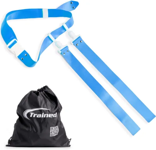 Vista 3 de Trained Cinturones de fútbol con bandera de hombre, juego de fútbol con bandera ajustable para equipos deportivos, entrenamiento y competencia