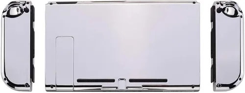 Vista 8 de eXtremeRate - Placa trasera para Nintendo Switch Console NS Joycon con carcasa de mando de mano con botones de juego completo carcasa de repuesto