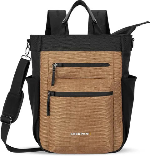 Vista 8 de Sherpani Soleil, mochila convertible antirrobo, bolsa 3 en 1, bolso cruzado, bolsa de viaje de 18 L, se adapta a portátiles de 13 pulgadas