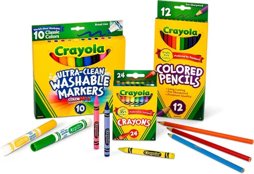 Vista 2 de Crayola Core Paquete para regreso a clases- Grados 3-5, Empaque estándar