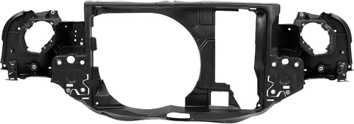 Vista 2 de ECOTRIC Soporte de radiador compatible con 2002-2008 Mini Cooper Base Modelo Replacememnt para #51647200799 MC1225101 Panel de montaje de plástico