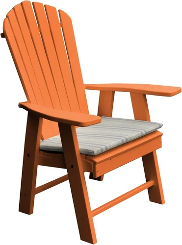 Vista 3 de Furniture Barn USA Silla Adirondack vertical de polietileno (azul Aruba)