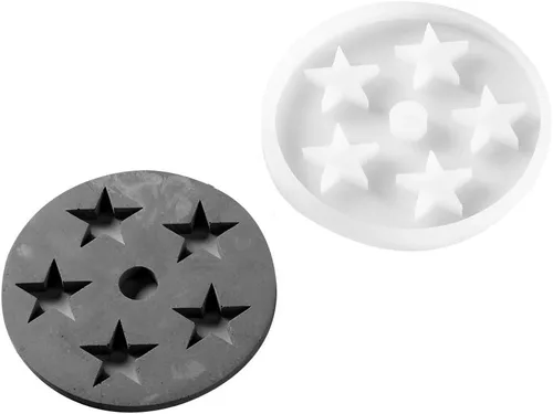 Vista 9 de Moldes de posavasos de silicona, posavasos para moldes de silicona de cemento para hacer manualidades