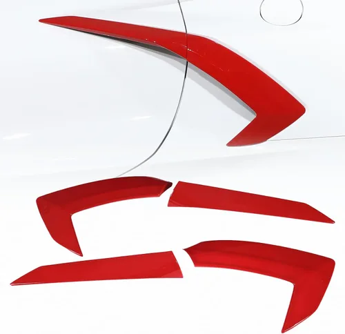 Vista 12 de CHEAYAR Cubierta de salida de aire lateral de la carrocería exterior compatible con Chevrolet Corvette C8 2020-2023, accesorios de ventilación