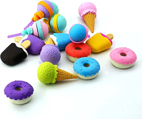 Vista 6 de Borrador de forma de postre Kawaii lindo borrador de forma linda suministros escolares (estilo tres)