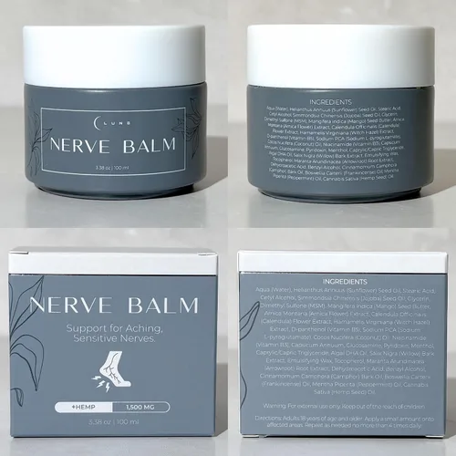 Vista 6 de Lune Bálsamo Nervioso – Crema para Neuropatía para Ardor, Cosquilleo y Entumecimiento en Pies y Manos Crema Natural de Alivio del Dolor Nervioso