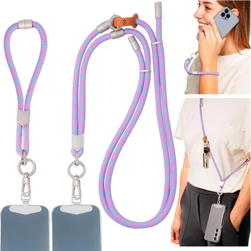Vista 11 de Pulpo - Cordón antirrobo 2 en 1 para teléfono y correa de muñeca para iPhone y Android, correa ajustable para teléfono celular y correa universal