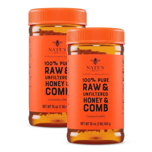 Vista 7 de Nate's Honey and Comb - Tarro de 16 onzas