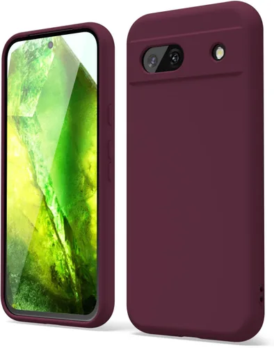 Vista 12 de oakxco para Google Pixel 6A Funda de teléfono de silicona líquida, diseño estético lindo y delgado para mujer y niña, cubierta de gel suave, lisa