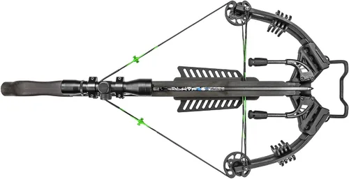 Vista 3 de Paquete Pro de Ballesta Killer Instinct Lethal 405 con Alcance 4 x 32 No Iluminado, Tensor de Cuerda, Supresores de Cuerda, Aljaba de 3 Pernos, 3