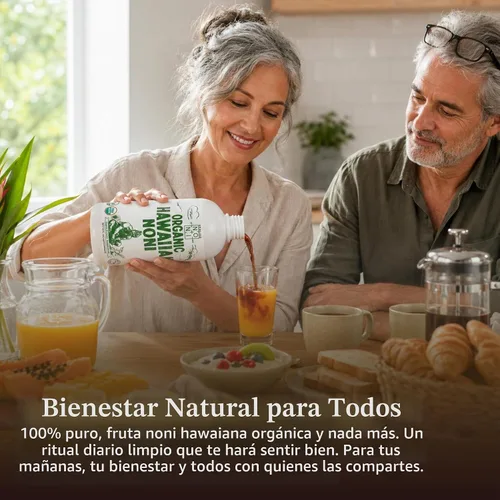 Vista 4 de Jugo de noni puro hawaiano, auténtico jugo de fruta de Noni envejecido, 1