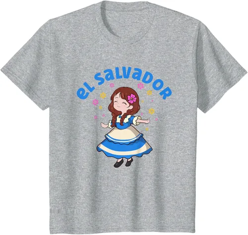 Vista 45 de Camiseta de mujer hispana con bandera salvadoreña de El Salvador Orgullosa, Negro